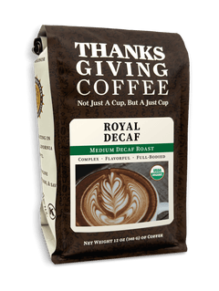 Royal Water-Process Decaf Coffee — coffee bag front