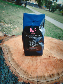 A Classic Blend Dark Roast Coffee — dark-roast coffee package