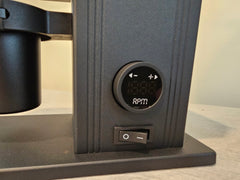 White CF64V side view showing narrow countertop footprint