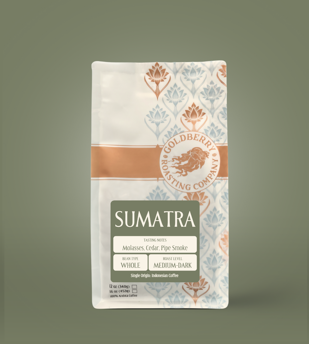 Bag of specialty roast coffee from Origin Unknown with notes of Rich Flavors