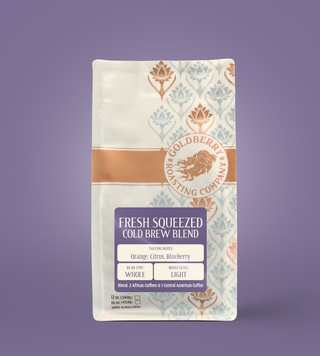 Bag of specialty roast coffee from Origin Unknown with notes of Rich Flavors