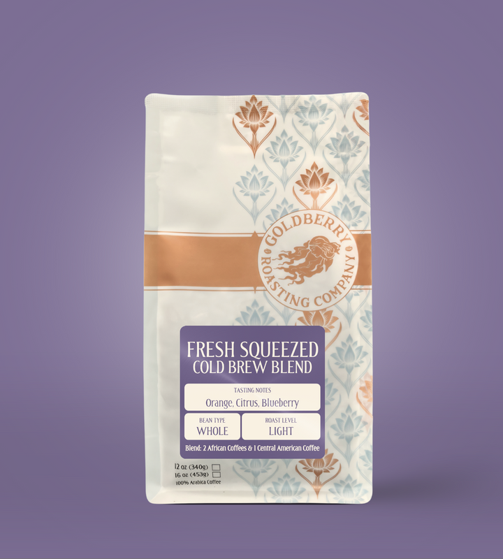 Bag of specialty roast coffee from Origin Unknown with notes of Rich Flavors