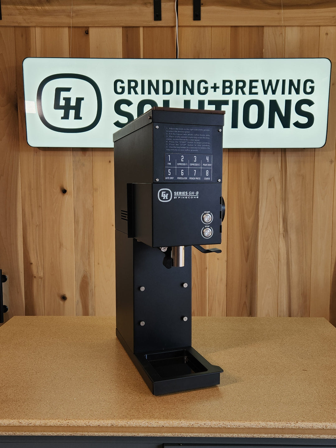 Pinecone GH-B Bulk Coffee Grinder — Black Demo — image 1