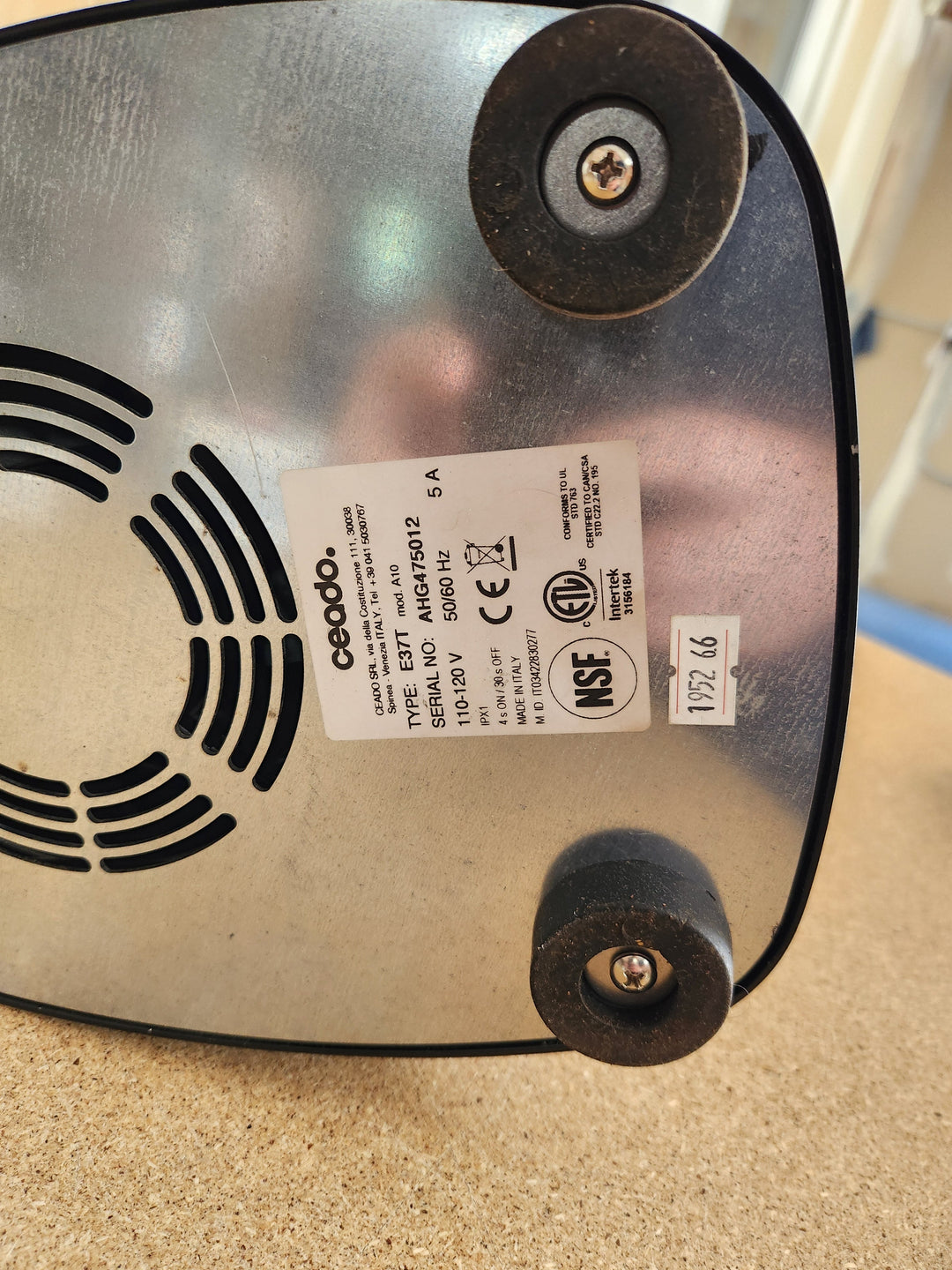Ceado E37T Espresso Grinder — Black Demo AHG475012 — product view 2