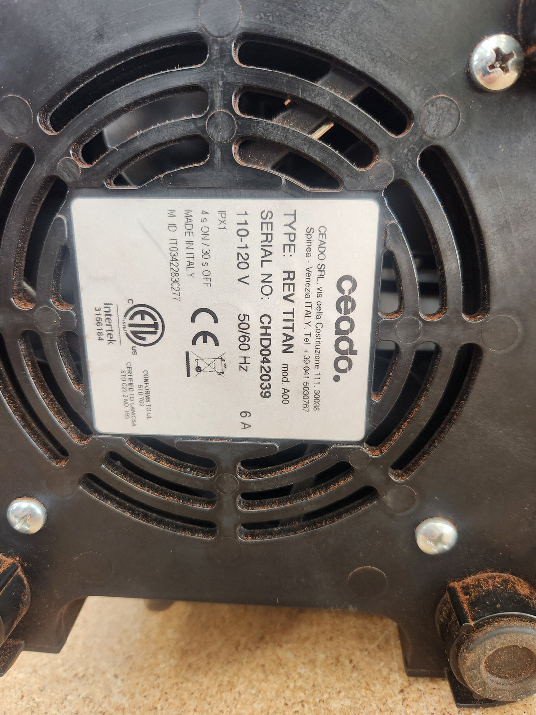 Ceado REV Titan PFA — Black Demo CHD042039 — product view 2