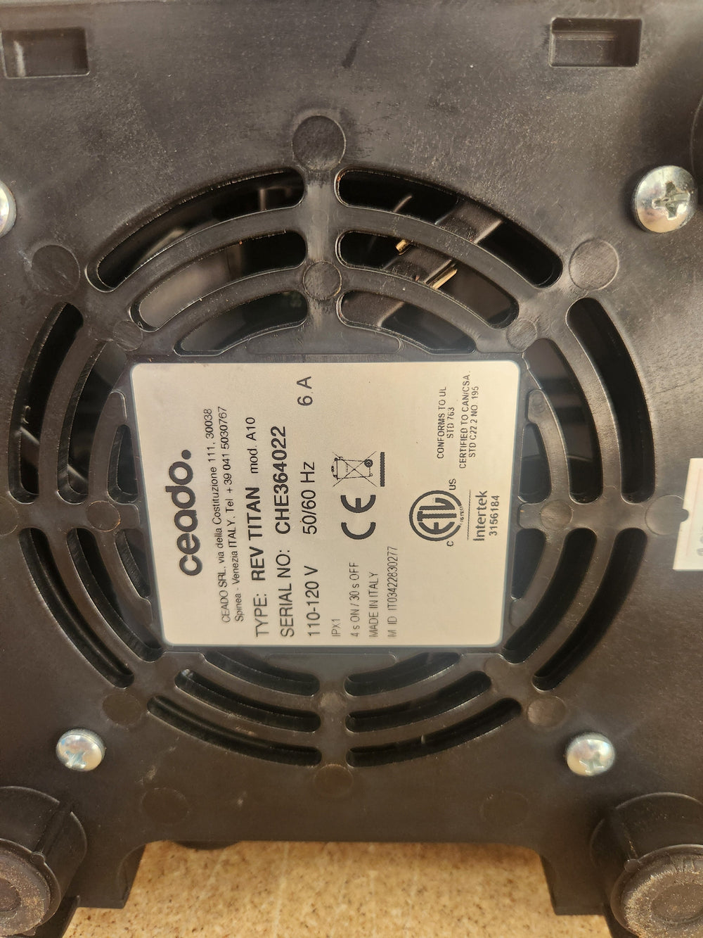 Ceado REV Titan WAM — White Demo CHE364022 — supplier photo 2