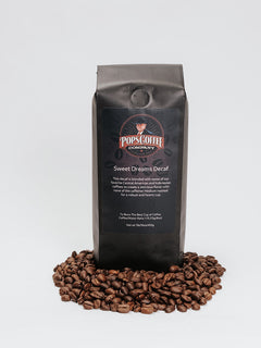 Pops Sweet Dreams Swiss Water decaf coffee bag