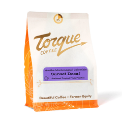 Torque Sunset Martha Montenegro Colombia Decaf — Bag of specialty roast coffee from Origin Unknown with notes of Rich Flavors — image 2