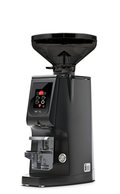Eureka Atom W 75 black grinder with short hopper