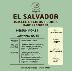El Salvador Cup of Excellence #1 Pacamara — package detail