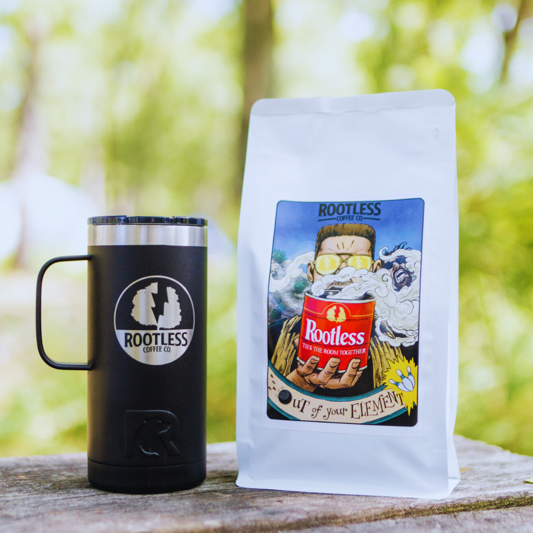 Bag of medium roast coffee from Costa Rica with notes of Chocolate, Fruity