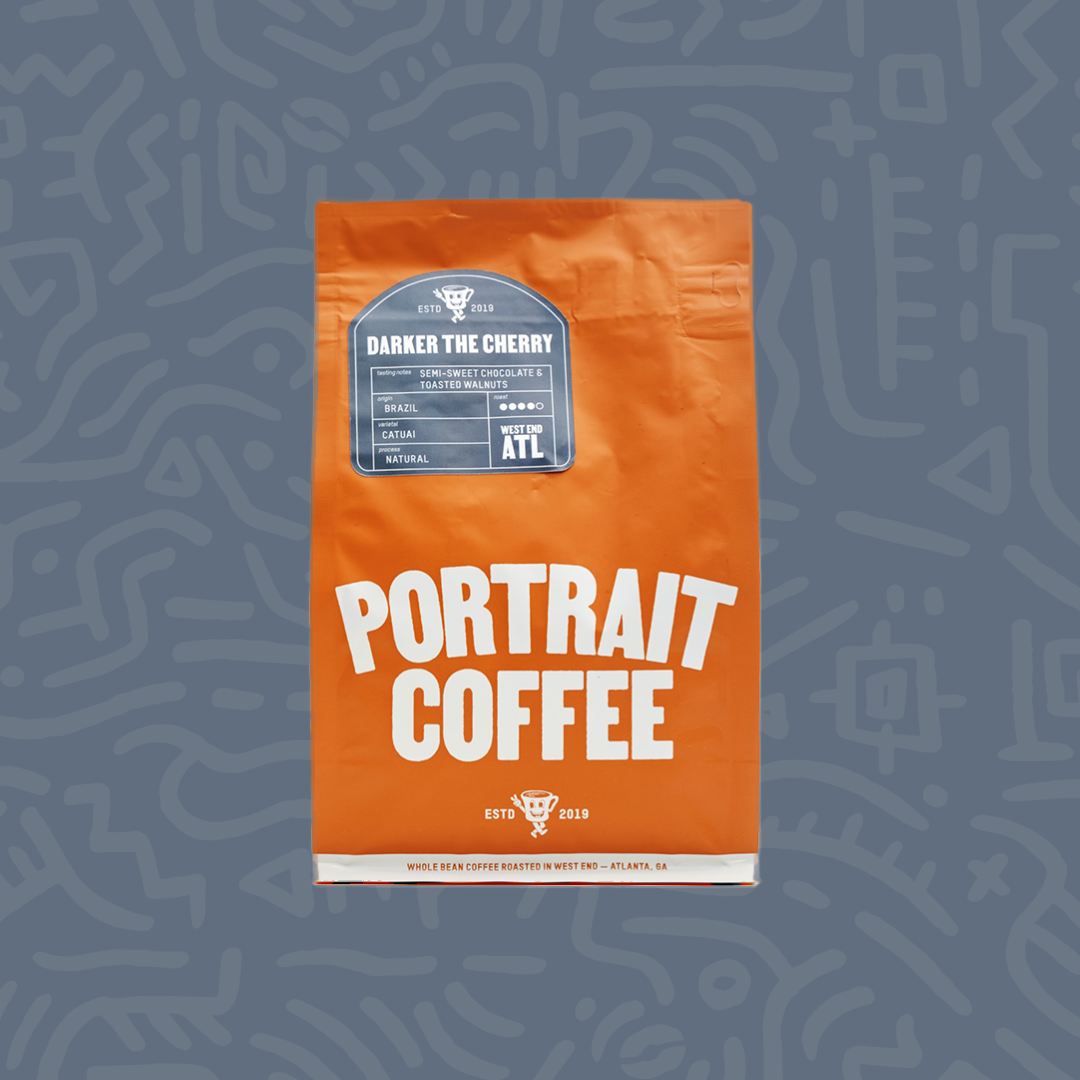 Bag of specialty roast coffee from Blend with notes of Chocolate