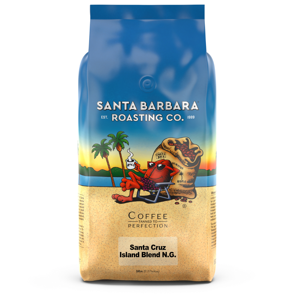 Bag of specialty roast coffee from Blend with notes of Chocolate