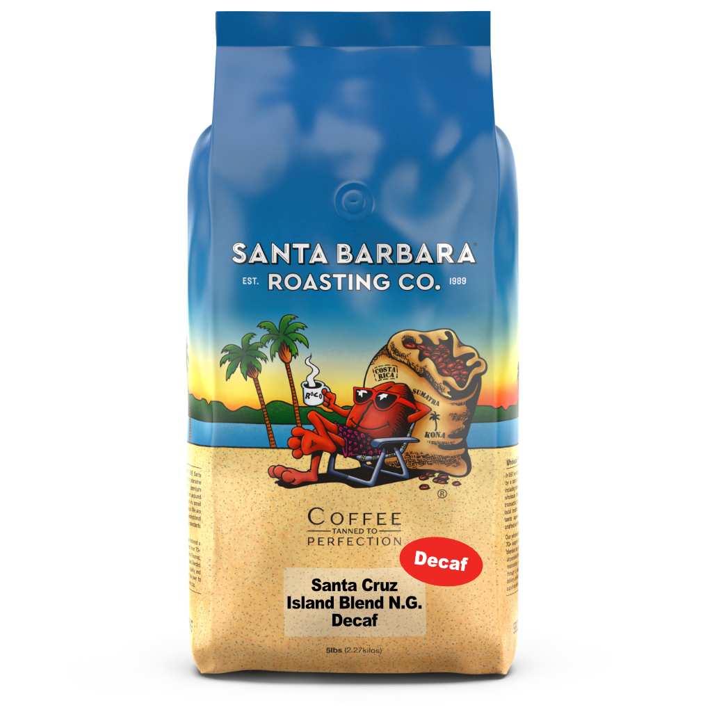 Bag of specialty roast coffee from Blend with notes of Chocolate