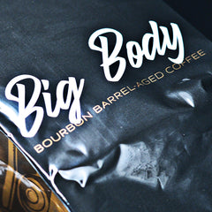 Big Body bourbon-barrel label close-up