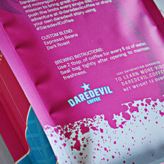 Detail of printed text on Boosted Painter package