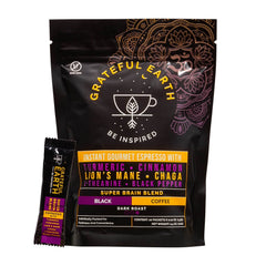 Grateful Earth Dark Roast Instant Espresso Blend — Bag of specialty roast coffee from Origin Unknown with notes of Rich Flavors — image 10