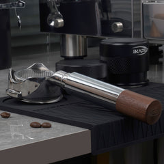 High-extraction Italian-style bottomed portafilter handle