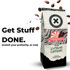 Peppermint Mocha bag in Get Stuff Done artwork