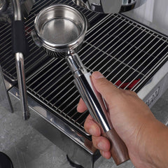 High-extraction Italian-style bottomed portafilter handle