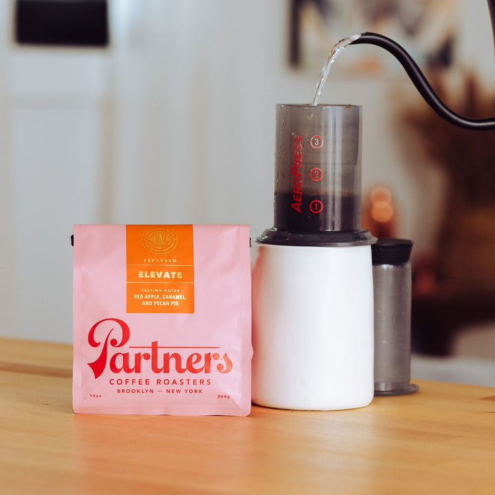 Bag of specialty roast coffee from Origin Unknown with notes of Rich Flavors