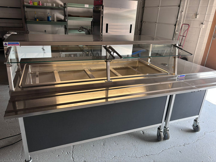 Atlas Metal CARM-4 Refrigerated Cold Food Serving Counter w/ Cashier Station