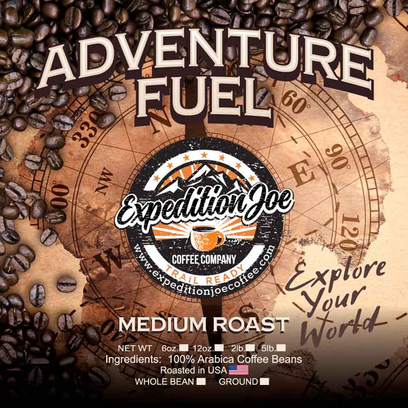 Bag of medium roast coffee from Ethiopia with notes of Chocolate