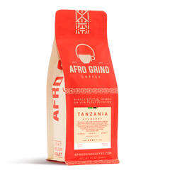 Afro Grind Tanzania Peaberry Coffee — Tanzania peaberry coffee package front