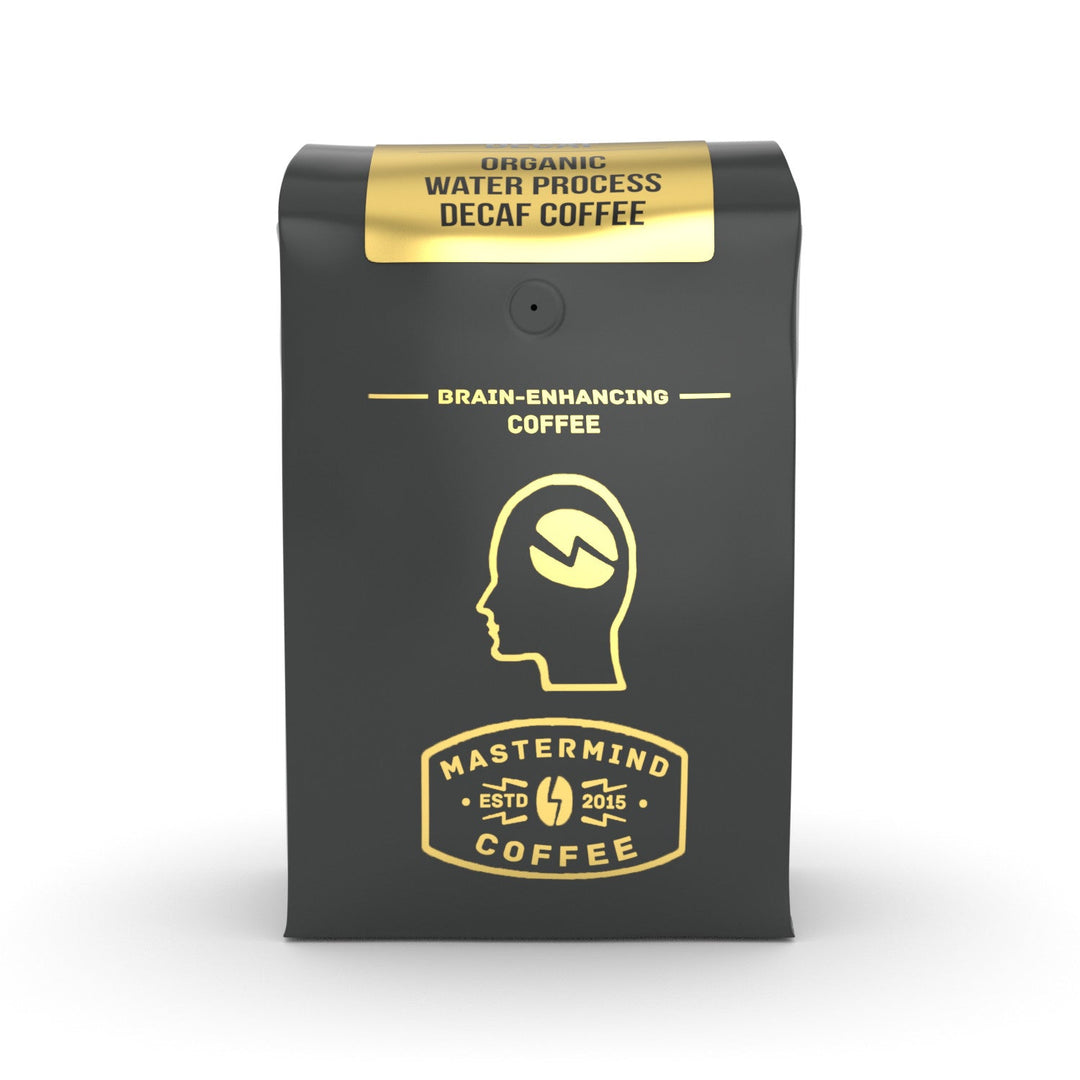 All-Day Decaf - Organic Water Process Decaf Coffee - Brain Enhancing Nootropic Coffee - Heightens Mental Acuity, Improves Focus - Impossibly Delicious!