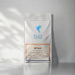 Blue Hummingbird Betulia Double Anaerobic Honey Coffee — front coffee package