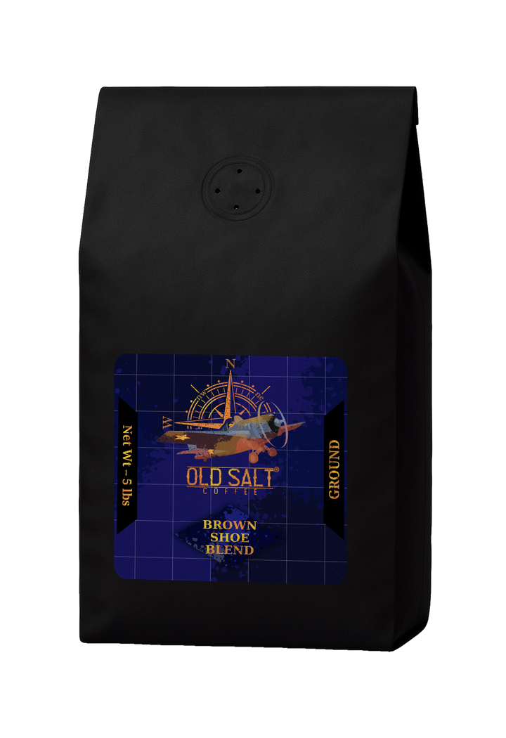 Bag of medium roast coffee from Blend with notes of Chocolate, Fruity