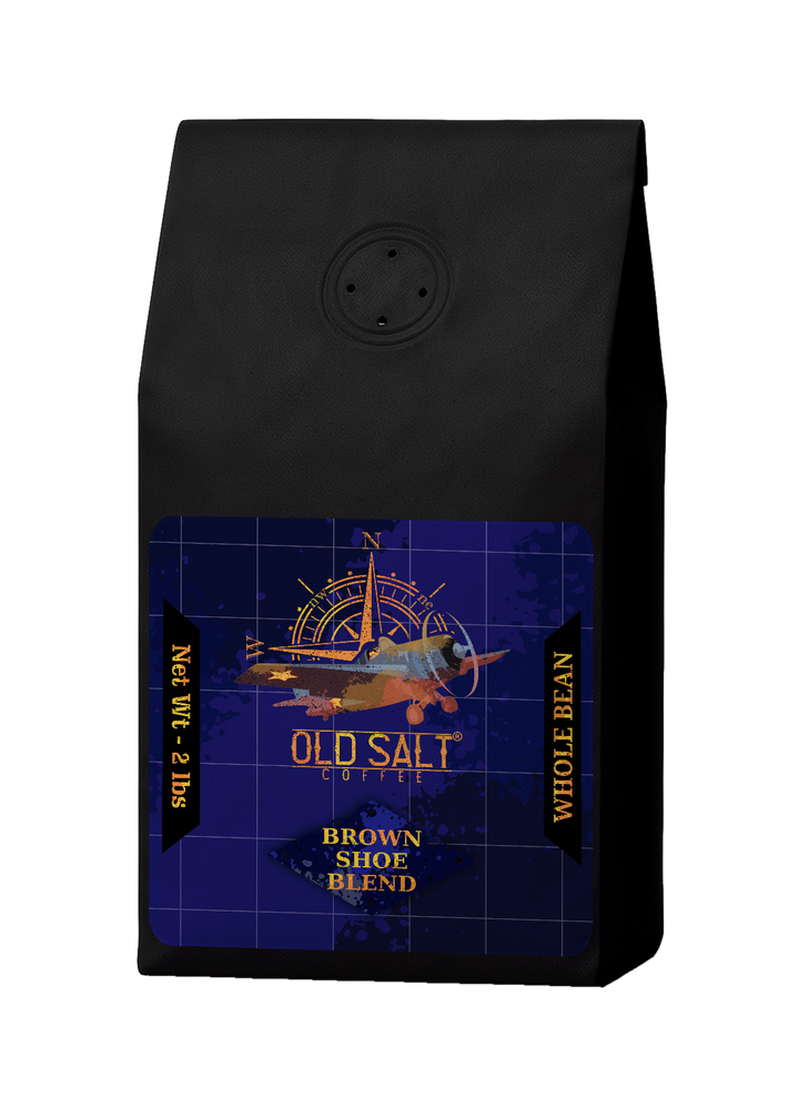 Bag of medium roast coffee from Blend with notes of Chocolate, Fruity