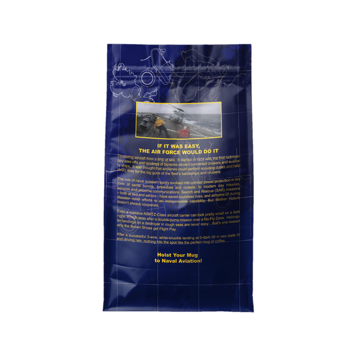 Bag of medium roast coffee from Blend with notes of Chocolate, Fruity