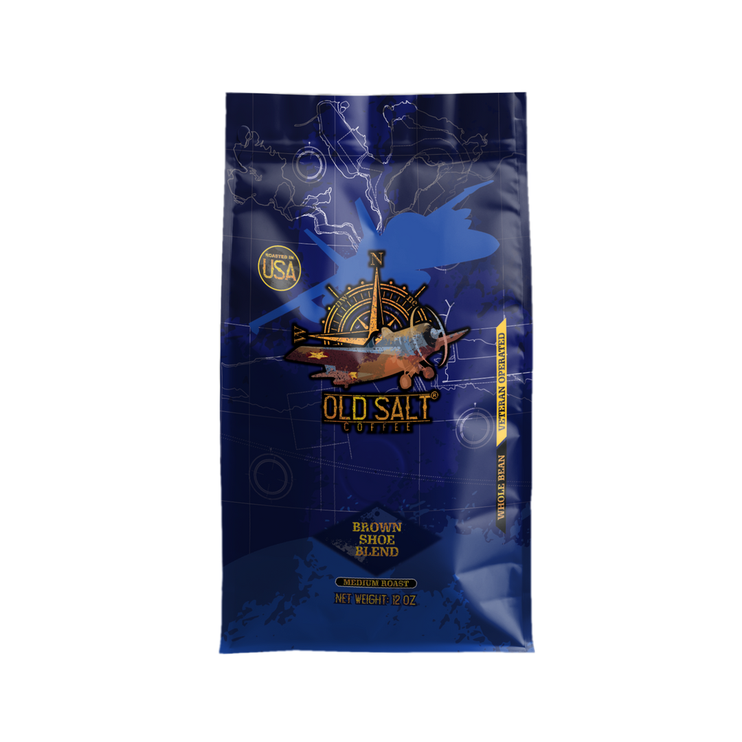 Bag of medium roast coffee from Blend with notes of Chocolate, Fruity
