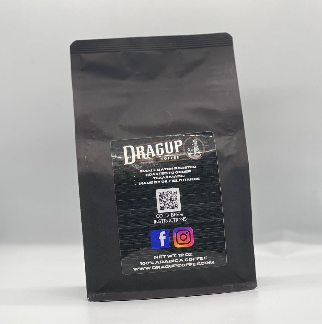 Bag of medium roast coffee from Blend with notes of Rich Flavors