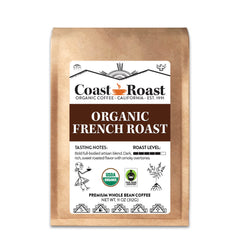 Coast Roast Organic French Roast Coffee — 11-ounce French roast coffee bag — image 1