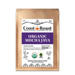 Coast Roast Organic Mocha Java Coffee Blend — 11-ounce Mocha Java coffee bag — image 1