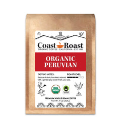 Coast Roast Organic Peru Medium-Dark Coffee — 11-ounce Peru coffee bag — image 1