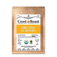 Coast Roast Organic Sumatra Gayo Coffee — 11-ounce Sumatra coffee bag — image 1