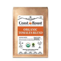 Coast Roast Organic Tomales Medium-Dark Blend — Organic Tomales Blend Whole Bean Coffee — image 1