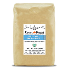 Coast Roast Organic Colombia Medium Roast — Five-pound Colombian coffee bag — image 2