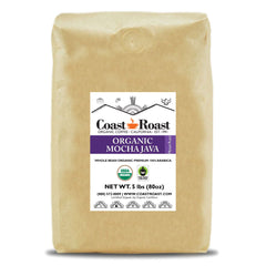Coast Roast Organic Mocha Java Coffee Blend — Five-pound Mocha Java coffee bag — image 2