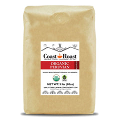 Coast Roast Organic Peru Medium-Dark Coffee — Five-pound Peru coffee bag — image 2