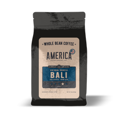 America Coffee Co. Organic Bali Kintamani Coffee whole-bean package