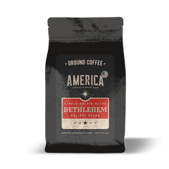 America Coffee Co. Bethlehem Holiday Coffee Blend ground-coffee package
