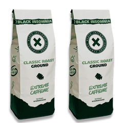 Two Classic Roast ground-coffee bags