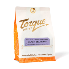 Torque Black Diamond Orange Bourbon Costa Rica Coffee — Bag of specialty roast coffee from Origin Unknown with notes of Rich Flavors — image 2