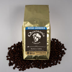 Quazaam’s Blueberry Cobbler Flavored Coffee by Quazaam's Coffee™ — whole-bean coffee package, image 2 of 2