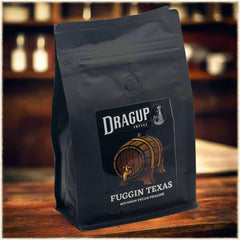 Drag Up Bourbon Pecan Praline Flavored Coffee — Bag of medium roast coffee from Blend with notes of Rich Flavors — image 1