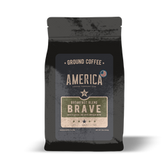 America Coffee Co. Brave Medium-Roast Breakfast Blend ground-coffee package